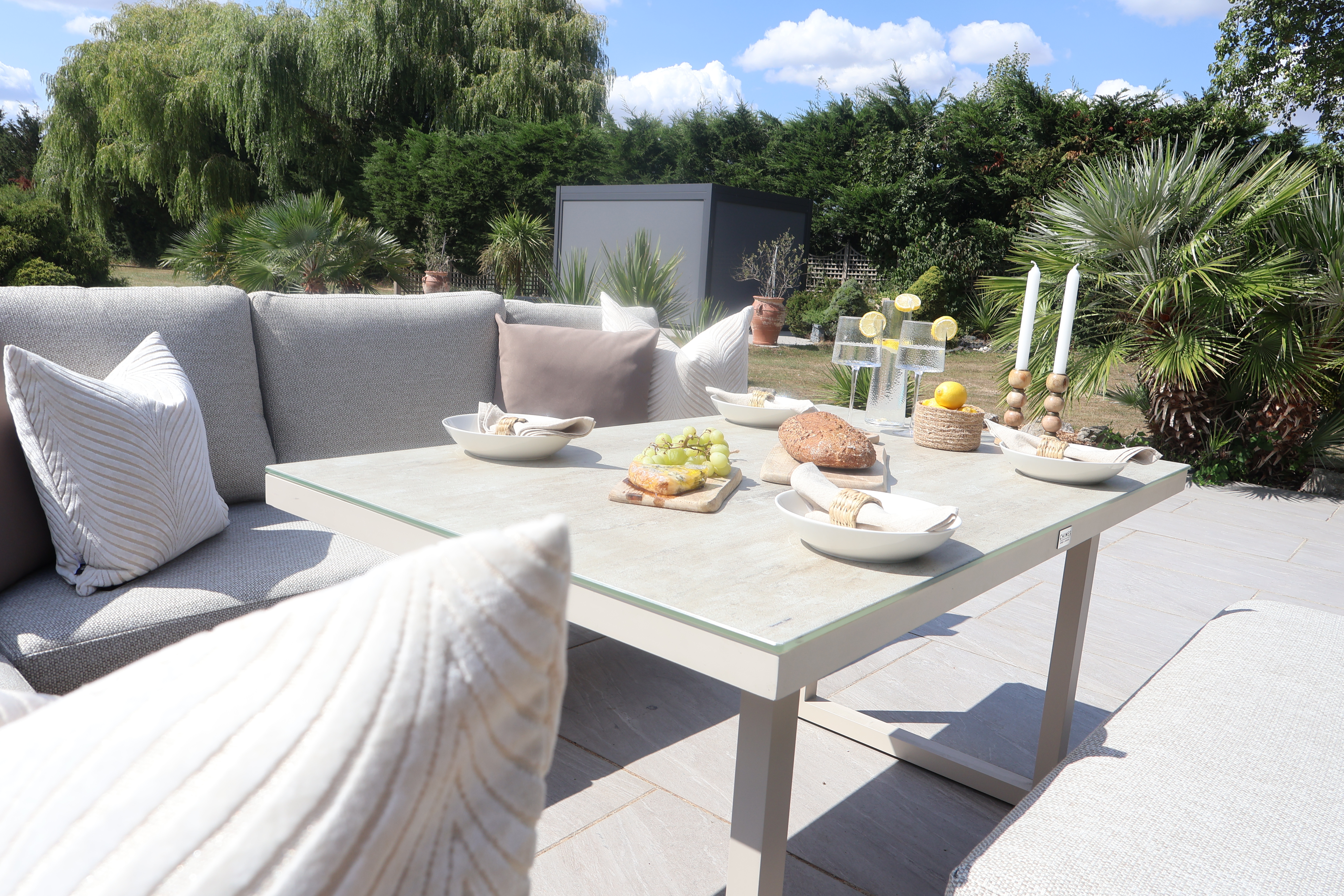 Chimes - Lucca Aluminium Casual Corner Dining Set - Left Hand